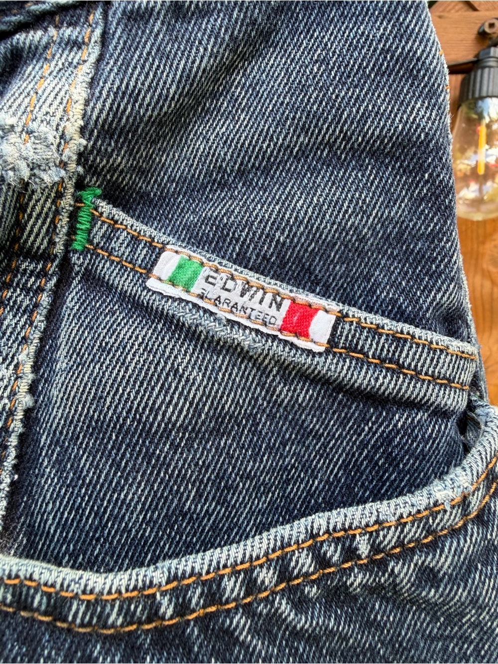 VTG 90s EDWIN "Italian Baggy" Jeans - Picture 3 of 15
